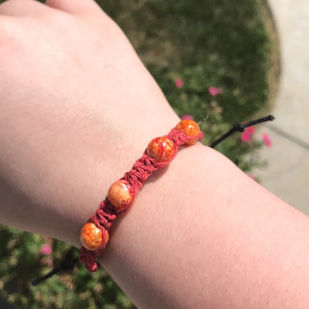 Statement Boho Splattered Paint Beaded Bracelet